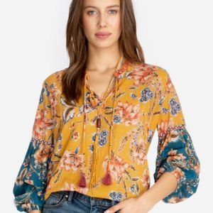 JOHNNY WAS effortless peasant blouse